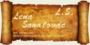 Lena Samolovac vizit kartica